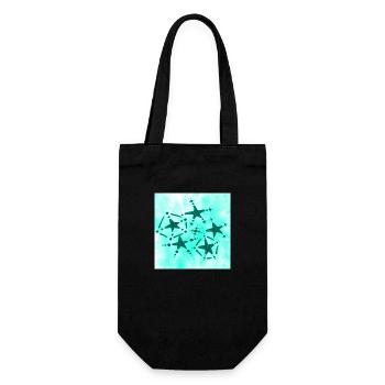 5 STERNE LÄCHELND AZULITO - Geschenkbeutel für Flaschen - Schwarz - Vorne
