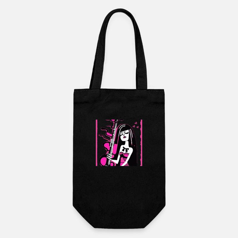 Mädchen 14 - Geschenkbeutel für Flaschen - Schwarz