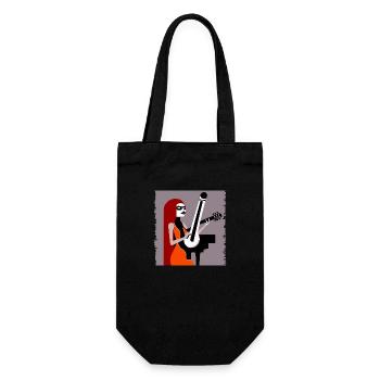 Music Girl - Gift Bag for Bottles - black - Front