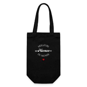 meilleure maman du monde - Sac à bouteille - noir - Devant