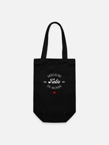 meilleure tatie du monde - Sac à bouteille - noir