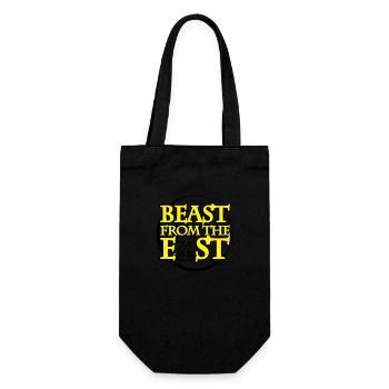 beast from the east DDR geboren - Geschenkbeutel für Flaschen - Schwarz - Vorne