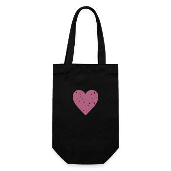 Cœur - Sac à bouteille - noir - Devant