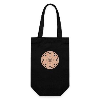 Mandala Mandala - Geschenkbeutel für Flaschen - Schwarz - Vorne