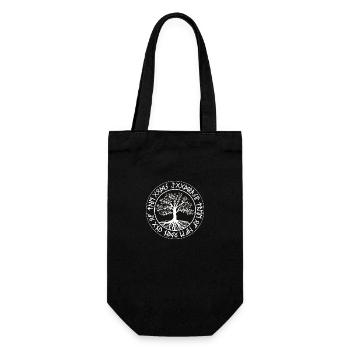 Yggdrasil Tree of Life Viking Norse - Gift Bag for Bottles - black - Front