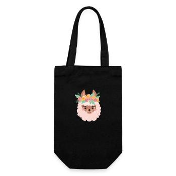Lama Rosa - Gift Bag for Bottles - black - Front