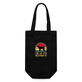 Welsh Sheepdog Dog Lover Silhouette Vintage Sunset - Sac à bouteille - noir - Devant