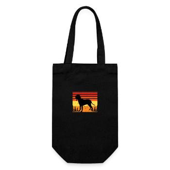 Braco Italiano Dog Lover Silhouette Vintage Sunset - Sac à bouteille - noir - Devant