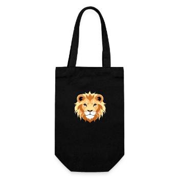 Royal Cartoon Lion Lions Comic 1 - Gift Bag for Bottles - black - Front