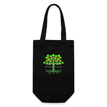 Eco guerrier en action - Sac à bouteille - noir - Devant