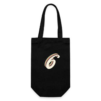 6e anniversaire vintage - Sac à bouteille - noir - Devant