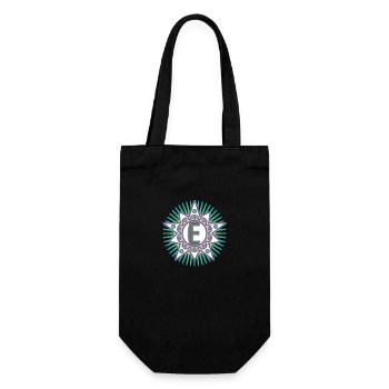 Étoiles avec la lettre E. Votre parole - votre pensée - Sac à bouteille - noir - Devant