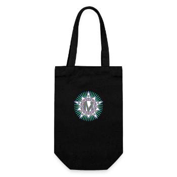 Étoiles avec la lettre M. Votre parole - votre pensée - Sac à bouteille - noir - Devant