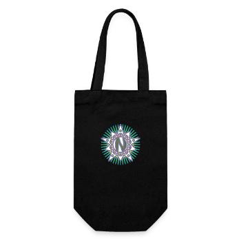 Étoiles avec la lettre N. Votre parole - votre pensée - Sac à bouteille - noir - Devant