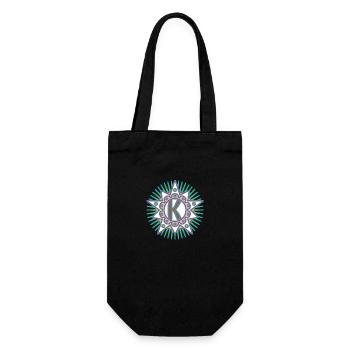 Étoiles avec la lettre K . Votre parole - Votre pensée - Sac à bouteille - noir - Devant