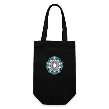 Étoiles avec la lettre D. Votre parole - votre pensée - Sac à bouteille - noir - Devant