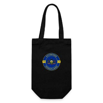 Pittsburgh Pennsylvanie drapeau USA Souvenir insigne - Sac à bouteille - noir - Devant