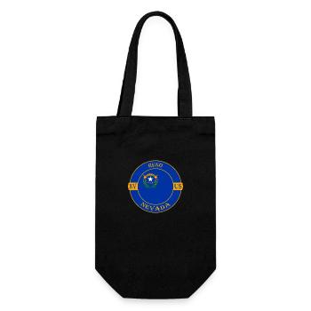 Reno Nevada Flagge USA Reise Souvenir Abzeichen - Geschenkbeutel für Flaschen - Schwarz - Vorne