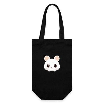 Cute Cartoon Hamster Love Pet 19 - Gift Bag for Bottles - black - Front