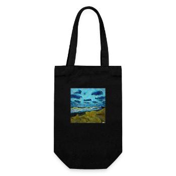 Van Gogh Strand Meer - Geschenkbeutel für Flaschen - Schwarz - Vorne
