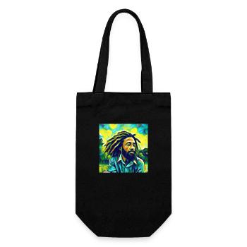 Van Gogh Rastafari Reggae Jamaica - Geschenkbeutel für Flaschen - Schwarz - Vorne