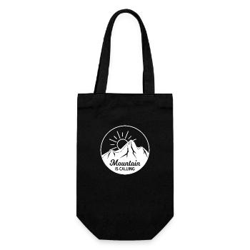 Adventure Travel Hiking Mountain - Gift Bag for Bottles - black - Front