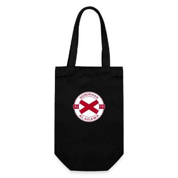 Birmingham Alabama Flag USA Travel Souvenir Badge - Sac à bouteille - noir - Devant
