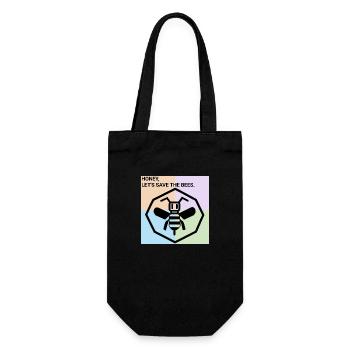 Honey, Save the Bees - Retten Sie die Bienen - Gift Bag for Bottles - black - Front