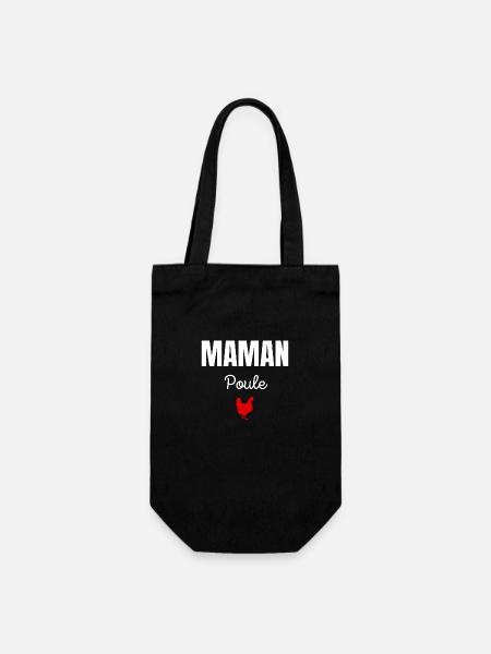maman poule - Sac à bouteille - noir