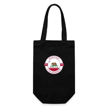 Sunnyvale California Flagge USA Souvenir Abzeichen - Geschenkbeutel für Flaschen - Schwarz - Vorne