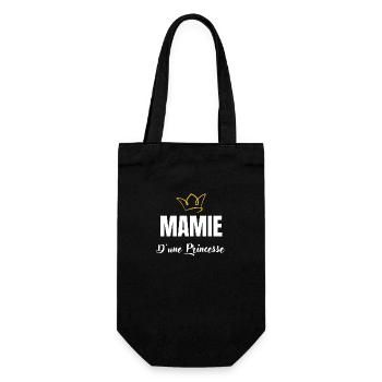 mamie d'une princesse - Sac à bouteille - noir - Devant