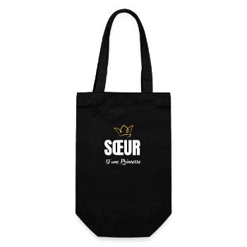 sœur d'une princesse - Sac à bouteille - noir - Devant