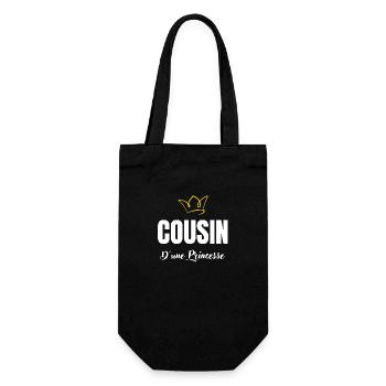cousin d'une princesse - Sac à bouteille - noir - Devant