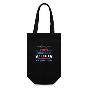 HEALTHY INSURANCE SHOULD BE A GIVEN FOR EVERY - Gift Bag for Bottles - black - Front