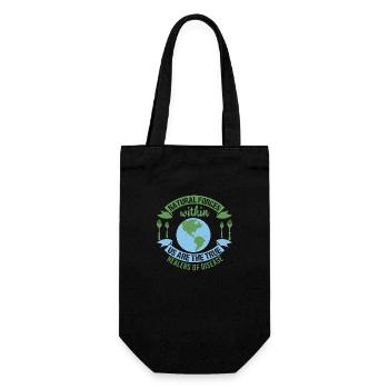 NATURAL FORCES WITHIN US ARE THE TRUE HEALERS OF - Gift Bag for Bottles - black - Front