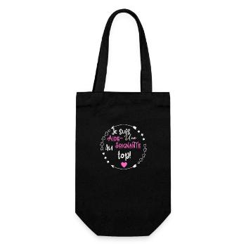 Je suis une aide soignante au top - Sac à bouteille - noir - Devant