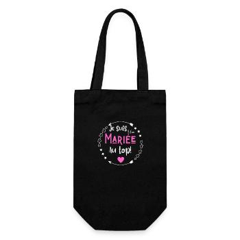 Je suis une mariée au top - Sac à bouteille - noir - Devant