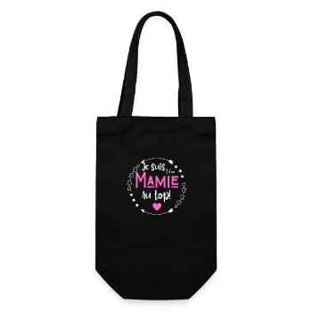 Je suis une mamie au top - Sac à bouteille - noir - Devant