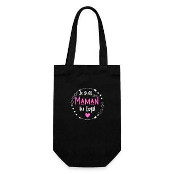 Je suis une maman au top - Sac à bouteille - noir - Devant