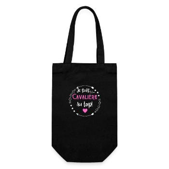 Je suis une cavalière au top - Sac à bouteille - noir - Devant