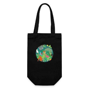 Drôle de jungle - Sac à bouteille - noir - Devant