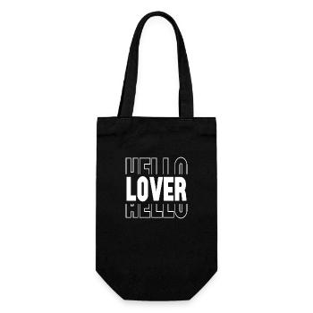 Hello Lover - Geschenkbeutel für Flaschen - Schwarz - Vorne