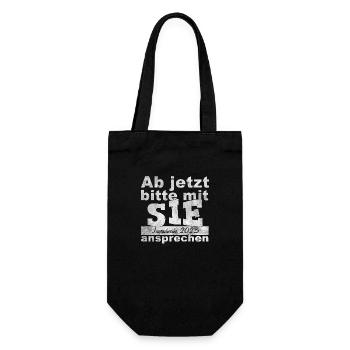Jugendweihe 2023 - Geschenkbeutel für Flaschen - Schwarz - Vorne