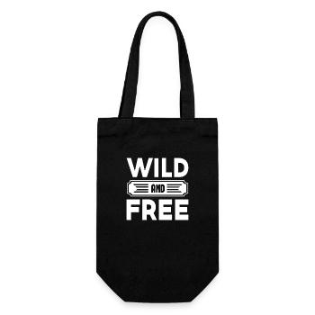 Sauvage et libre - Sac à bouteille - noir - Devant