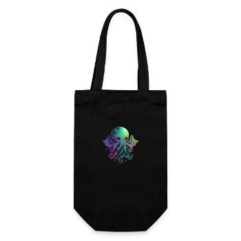 Cthulhu: The Kawaii Octopus Monster - Gift Bag for Bottles - black - Front