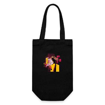 Caco the cyber punk - Gift Bag for Bottles - black - Front