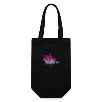 Fleur en couleur - Sac à bouteille - noir - Devant