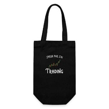 je peux pas j'ai trading - Sac à bouteille - noir - Devant
