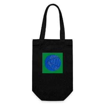 Ne jouez jamais au basketball (vert, bleu) - Sac à bouteille - noir - Devant