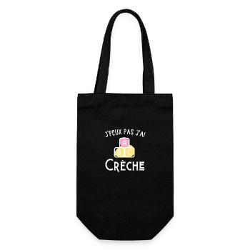je peux pas j'ai crèche - Sac à bouteille - noir - Devant